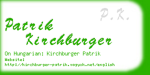 patrik kirchburger business card